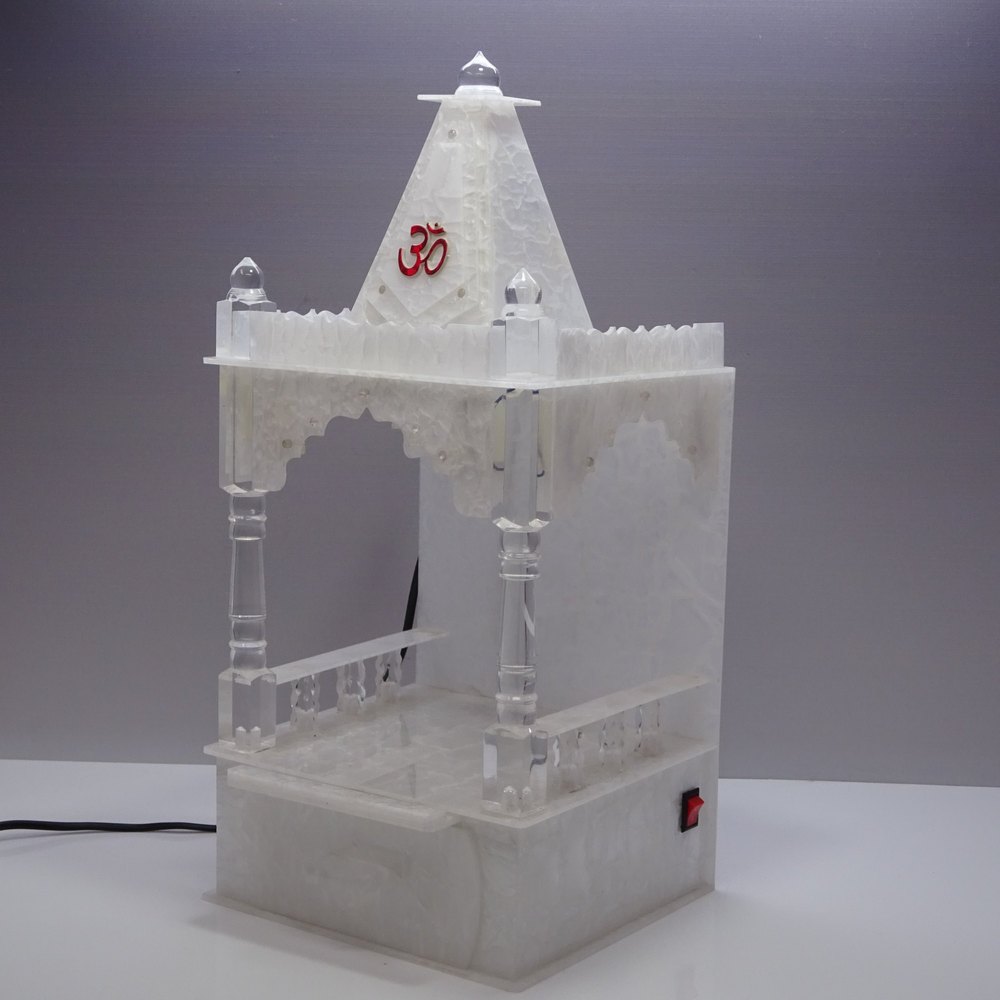 White Acrylic Temple