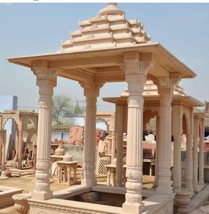 25 Ft Sandstone Temple Construction