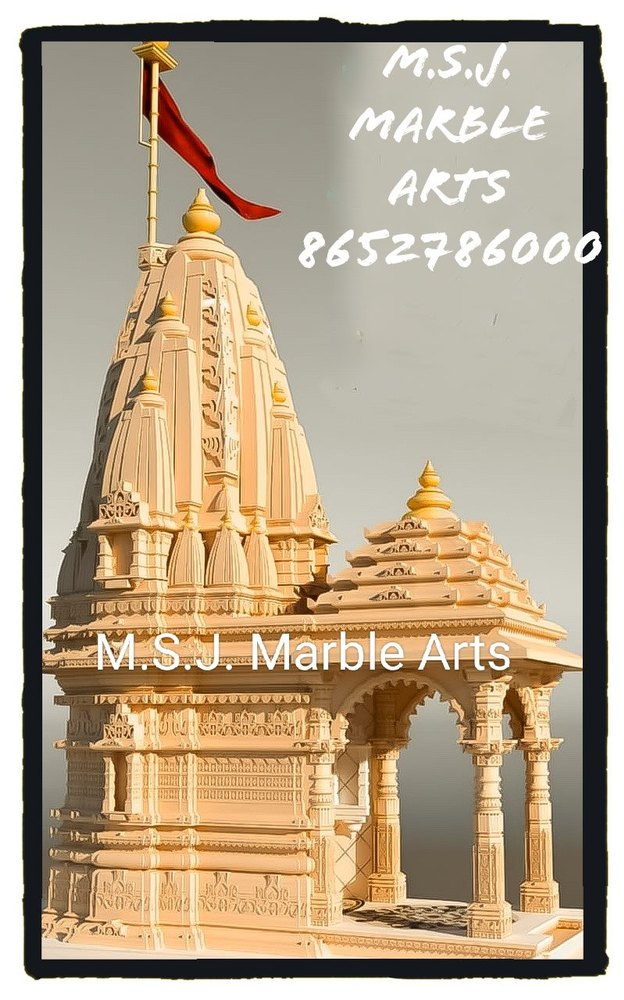 Depend On Order Yellow Pink Sandstone Temple Construction Work, in India img