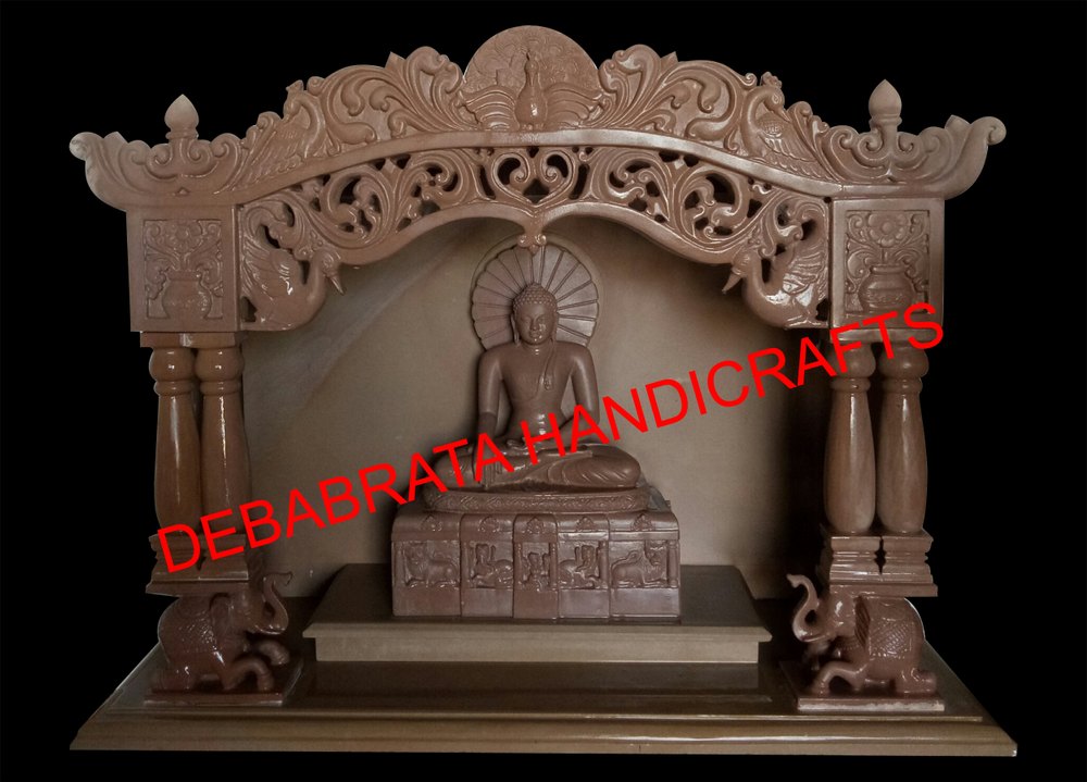 4 Feet Outdoor Sandstone Temple