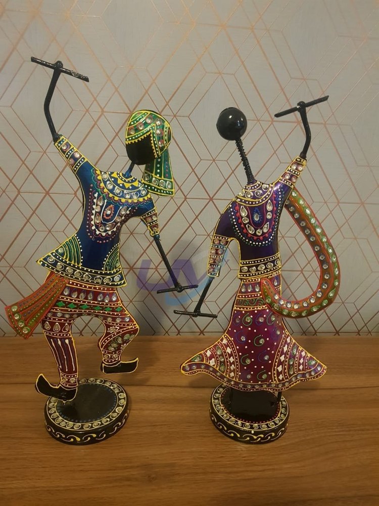 Sanding Multicolor Dandiya Dancers, Size/Dimension: 9*4*16 Inches