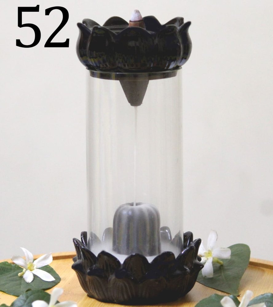 Ceramic Decorative Back Flow Smoke Fountain, For Puja, Packaging Type: Box