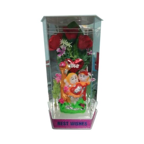 Acrylic Multicolor Couple gift showpiece