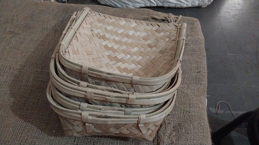 Natural Bamboo Winnowing Basket