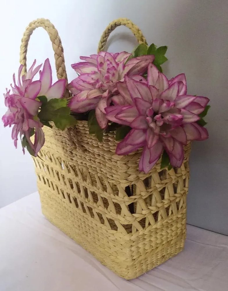 Kauna Grass Jali Basket, Size/Dimension: Medium