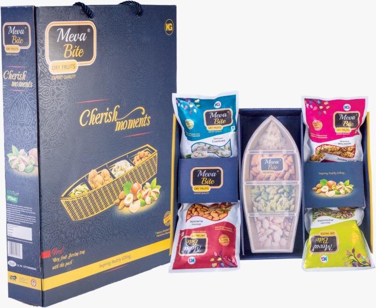 Cardboard Dry Fruits Gift Pack, Box Capacity (In gms): 1000 gms