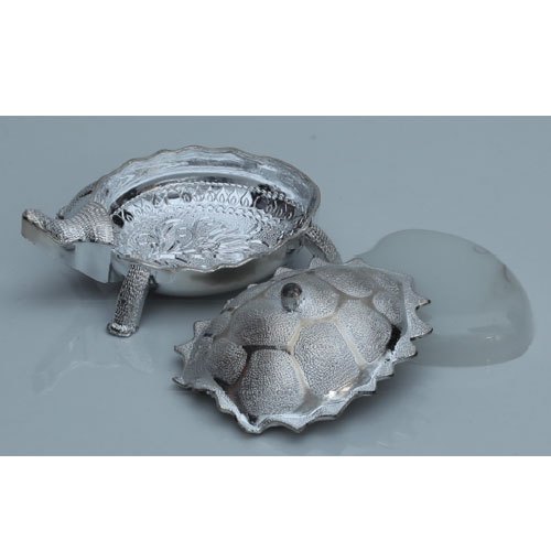 Plastic Festival Turtle Silver Plated Dry Fruit Box