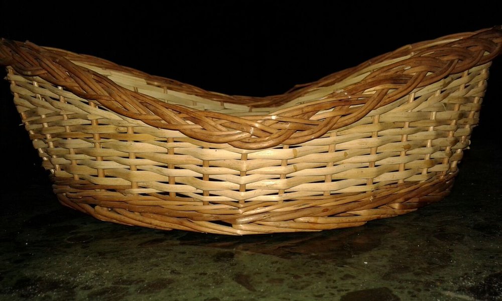 Brown Bamboo Designed Baskets img