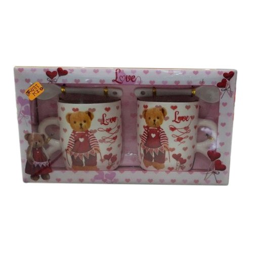 2 Mug Set Valentine Gifts, For Gifting, Box