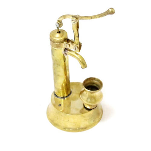 Full Brass Metal Hand Pump, Size: 9x2x4.5 Inch