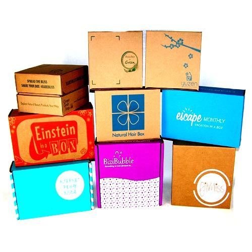 Corrugated Kraft Paper Multicolor(CMYK) Printed Carton Box, For Multipurpose