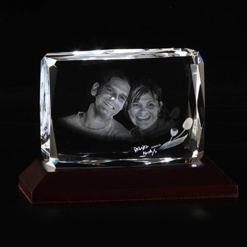 Transparent Anniversary Rectangular Shaped Crystals, For Gift