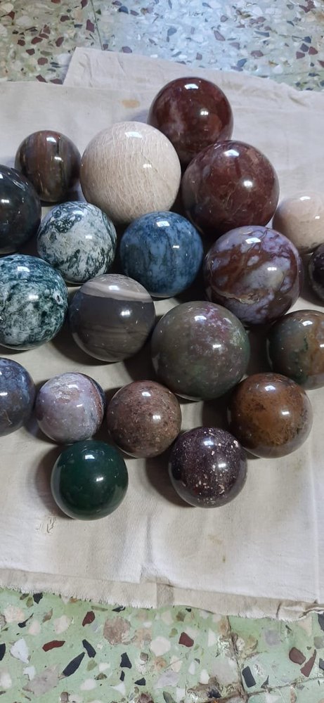 Round Multicolor garima crystal Agate Ball, For Decoration