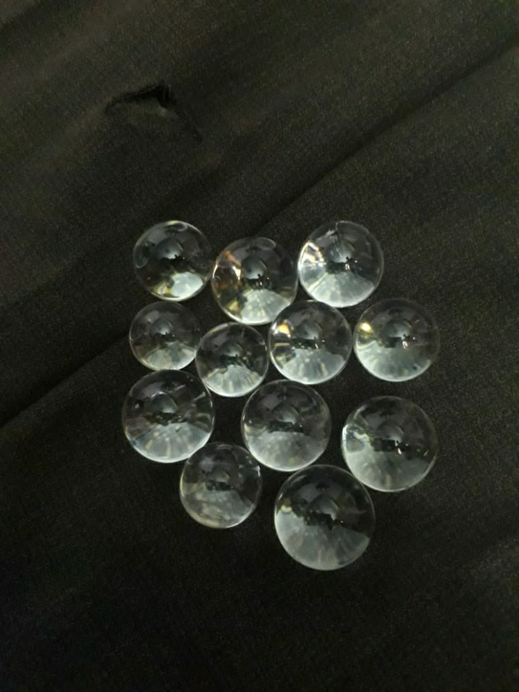 Natural Stone White Crystal Balls, 15-20mm