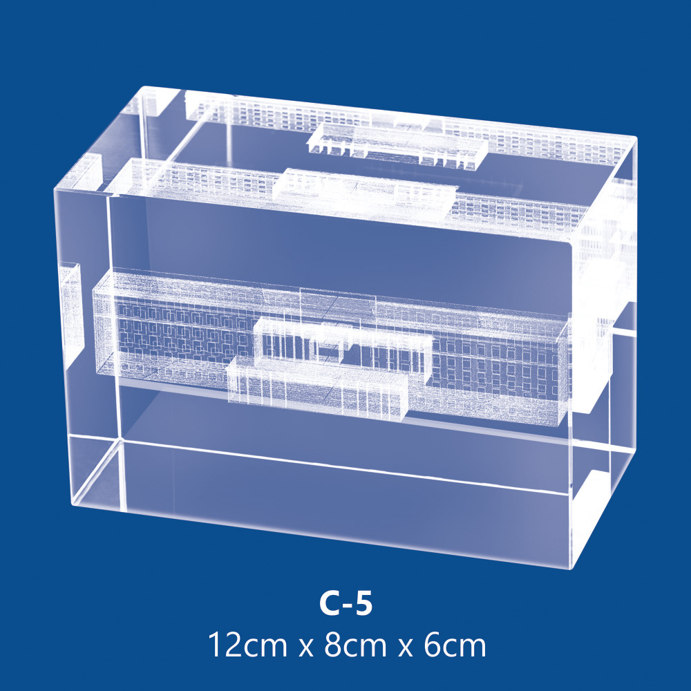 Transparent Crystal Cube, Size/Dimension: 12 X 8 X 6