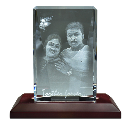 Transparent Deeher Gift Rectangular Shaped Crystal, For Gift img