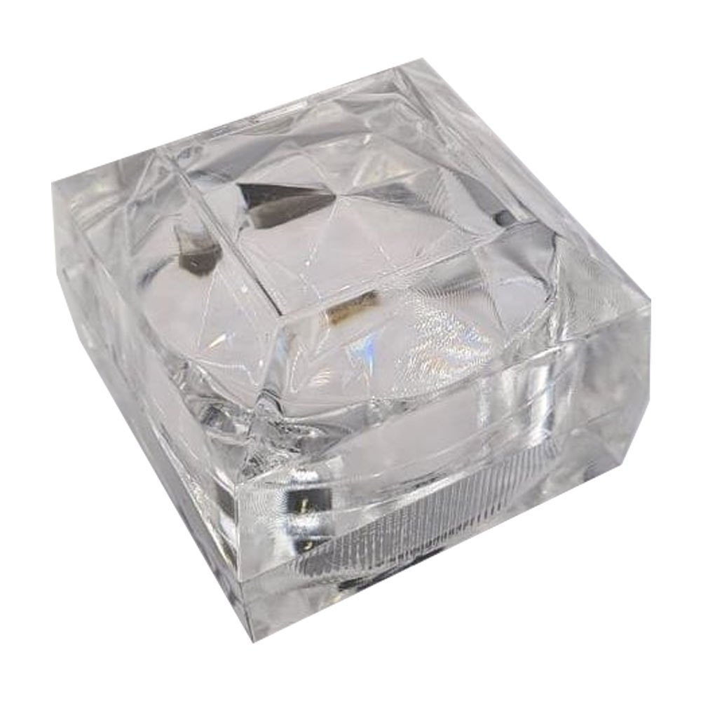 Transparent Crystal Ring Box, Size/Dimension: 6 Inches img