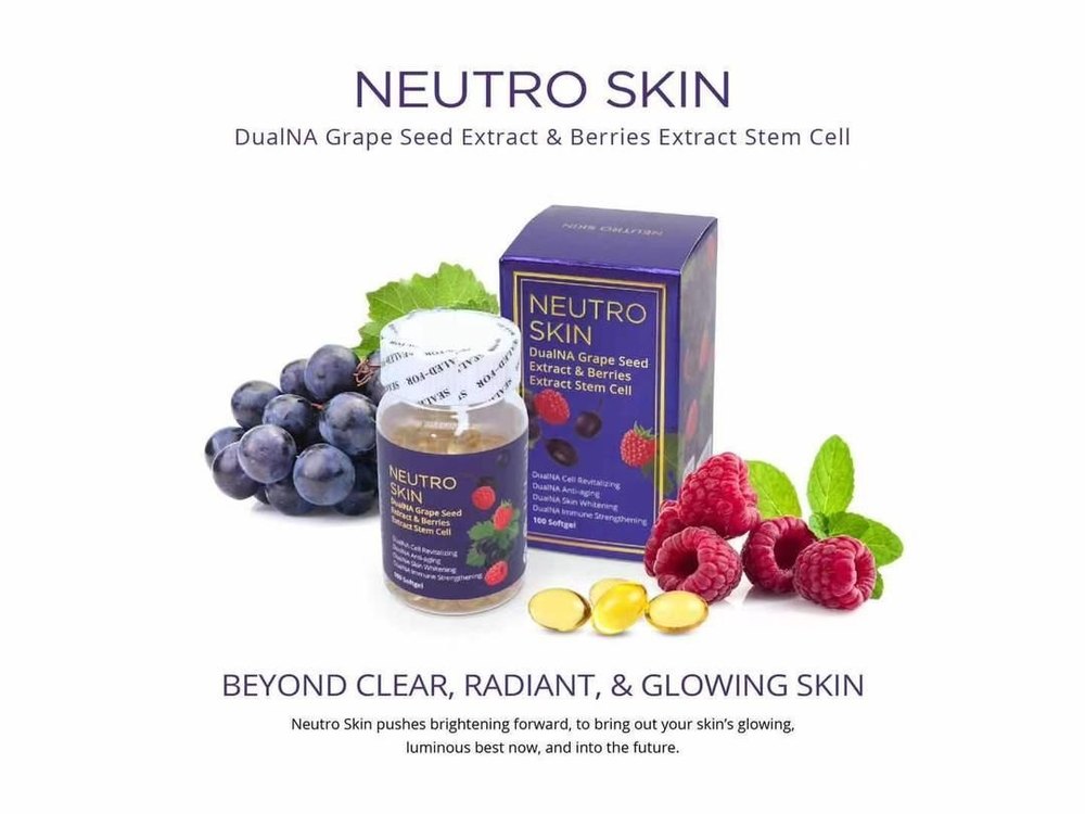 Neutro Skin Dualna Grape Seed Extract & Berries Extract Stem Cell 100 Softgels