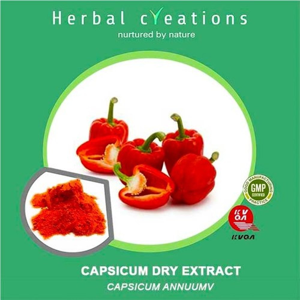 Herbal Creations Capsicum Dry Extract Capsicum Annumv, Packaging Type: Hdpe Drum, Pack Size: 40 Kg