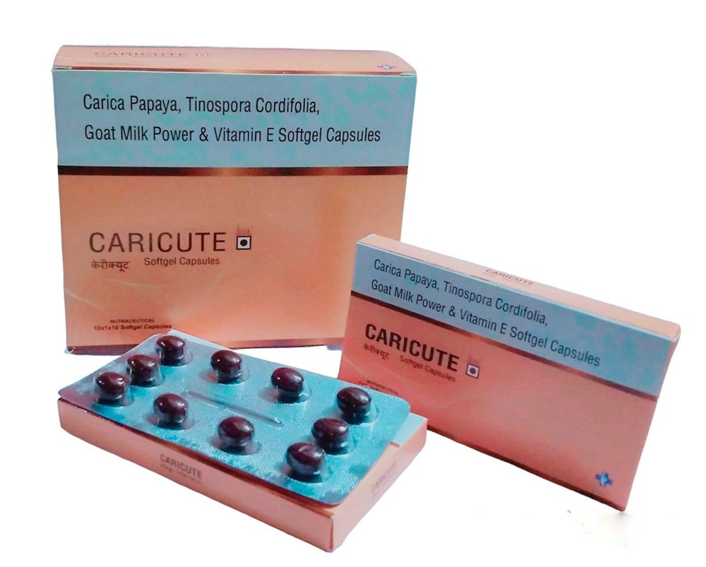 Brown Carica Papaya Extract Tablet, Form: Softgel, Packaging Size: 10*10