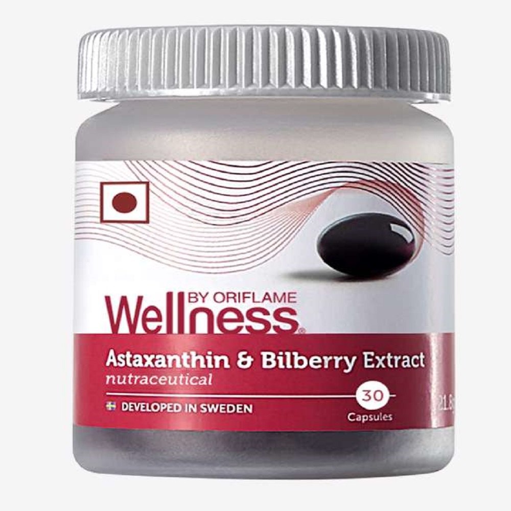 Oriflame Wellness Astaxanthin And Bilberry Extract, 30 Capsules