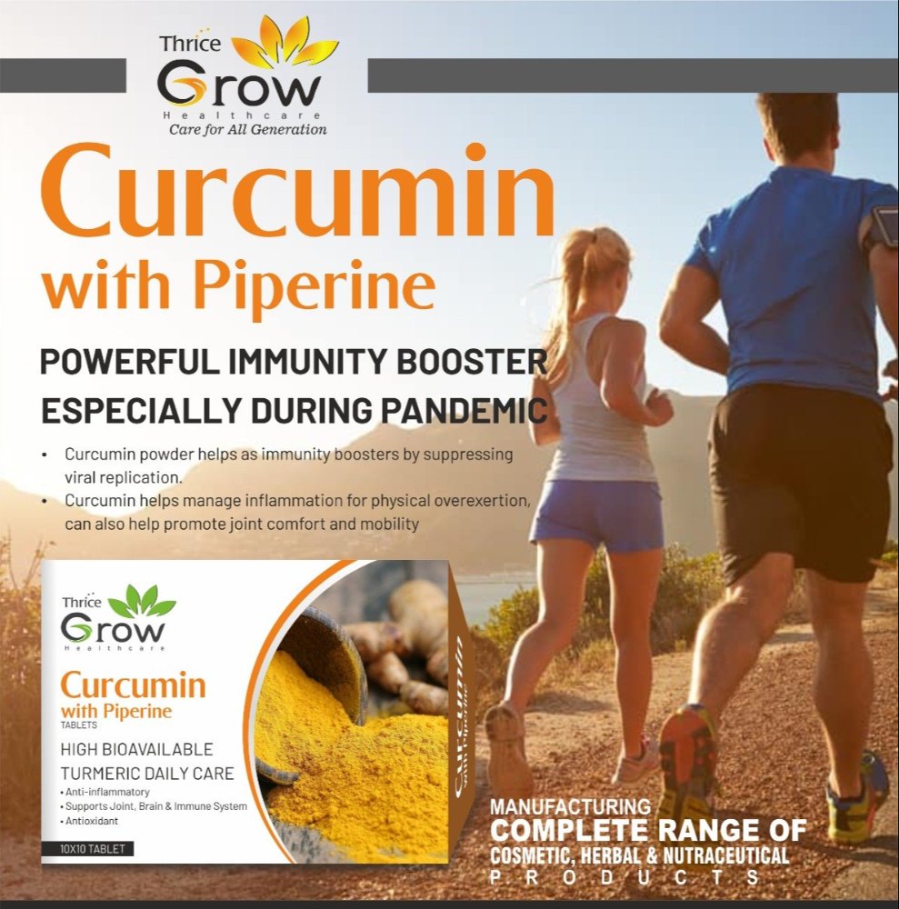 Curcumin With Piperine Tablet, STRIP