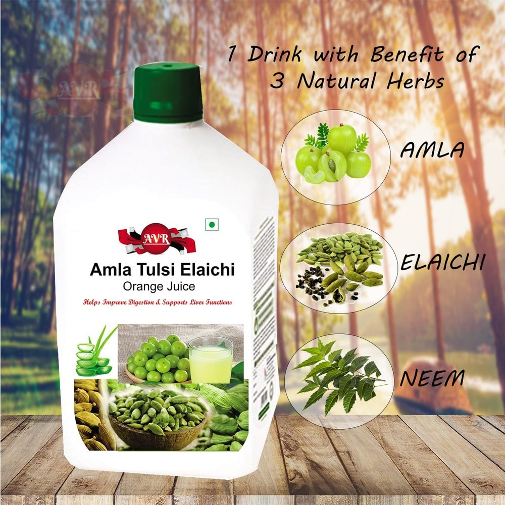 Amla Tulsi Elaichi Juice, Packaging Size: 1000 Ml img