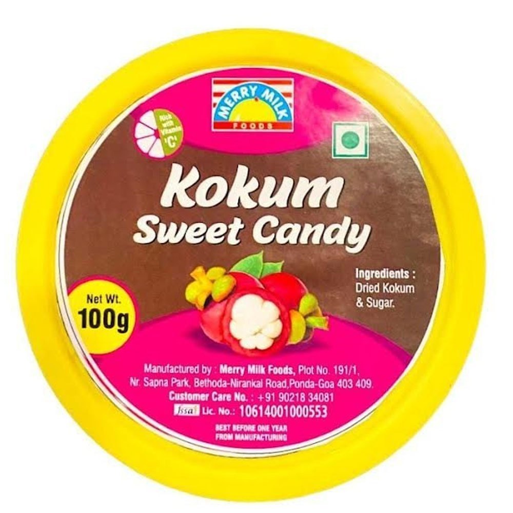 Red Round 100g Kokum Sweet Candy, Packaging Type: Plastic Jar img