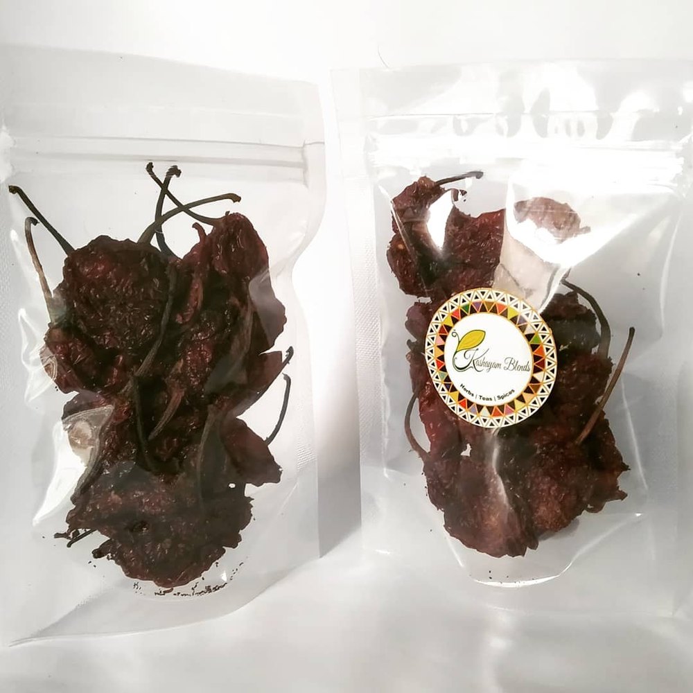 Kashayam Blends Chilly Smoke Dry Bhut Jolokia, Packaging Type: Packet, Packaging Size: 500 gms