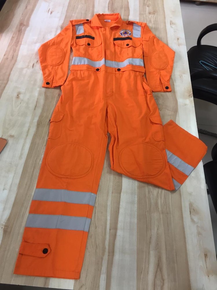 Full Sleeves Orange NDRF Uniform, 220 Gsm