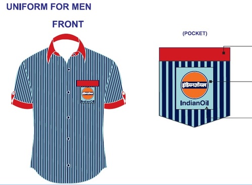 Poly cotton Half sleeves New Indian Oil Uniform Fabric, Model Name/Number: Ioc Shirting