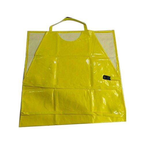 Plain Yellow PVC Fabric Coated/ Supported Apron, Size: 24 x 36 inch and 24 x 48