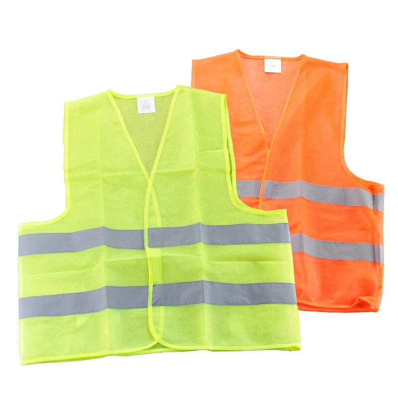 Yellow And Orange Polyester Industrial Safety Apparels