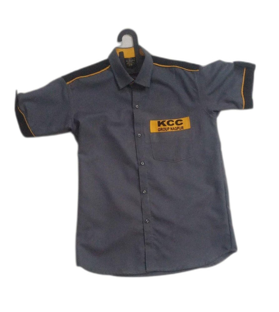 Gray Unisex Factory Worker Uniform Shirt, For Utility, Size: Medium