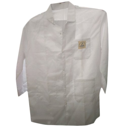 White Polyester ESD Apron for Electrostatic Discharge