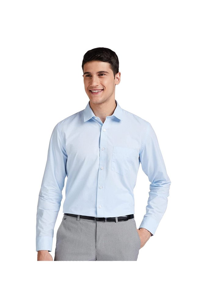 Plain Men Luster Venture Fabric Shirt, Formal Wear