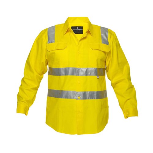 Superb Uniforms Yellow High Visibility Safety Shirt, Model Name/Number: Suwhvys, S to 3XL