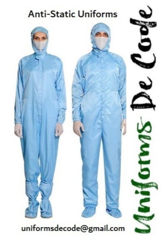 Uniforms Decode Blue Anti Static Reusable Coverall, Model Name/Number: Antistic Overall