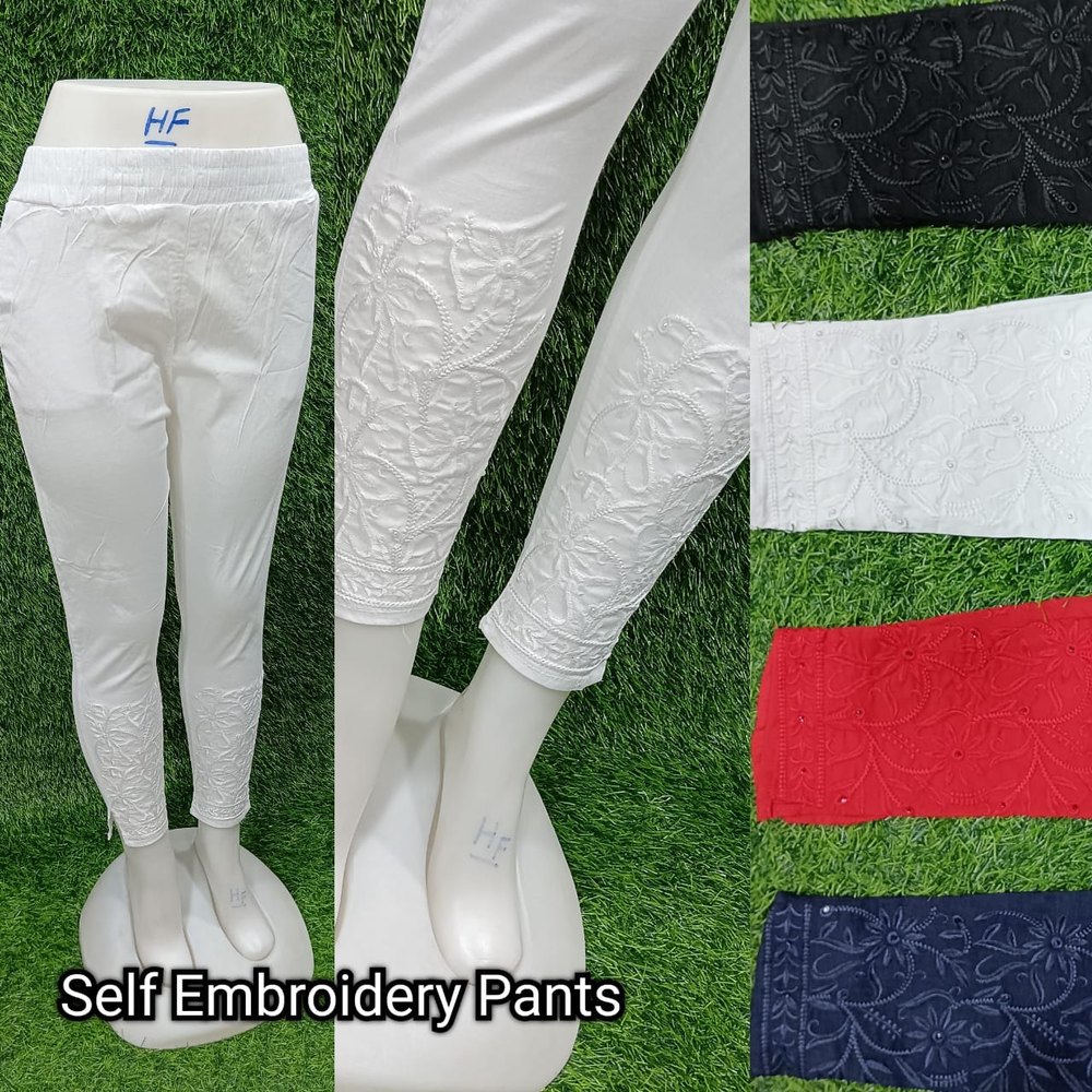 Embroidery Ladies Work Pants, Waist Size: 30