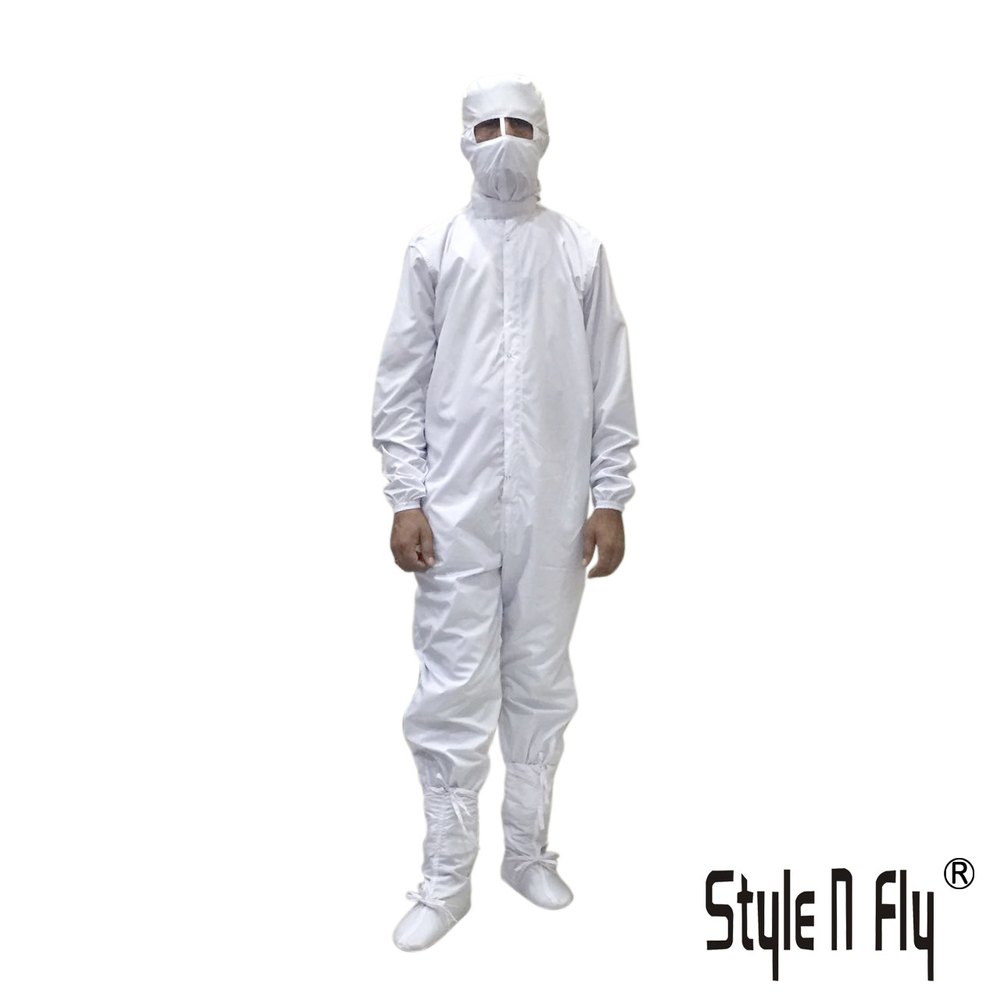 White & Sky Clean Room Lint Free Dress, For Hospital