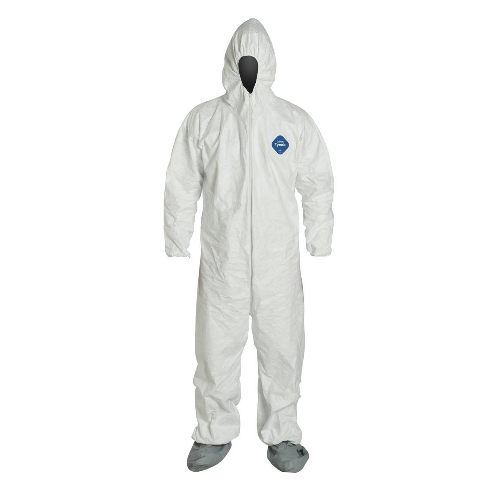 White Overalls Tyvek Protective Suits