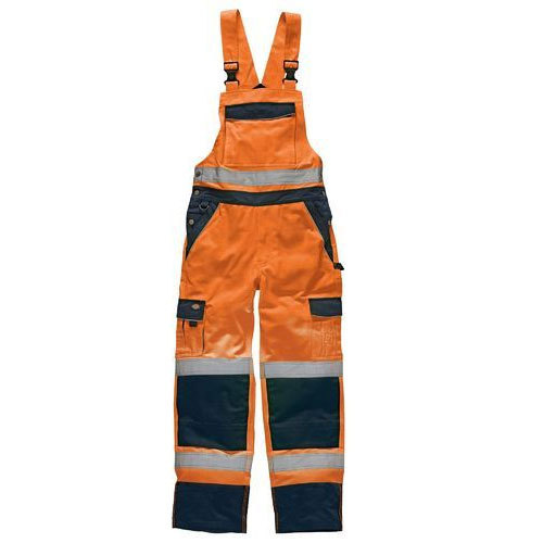 Orange & Black Workwear Bibs