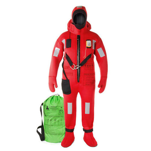 Red Marine Immersion Suit, Size: Medium