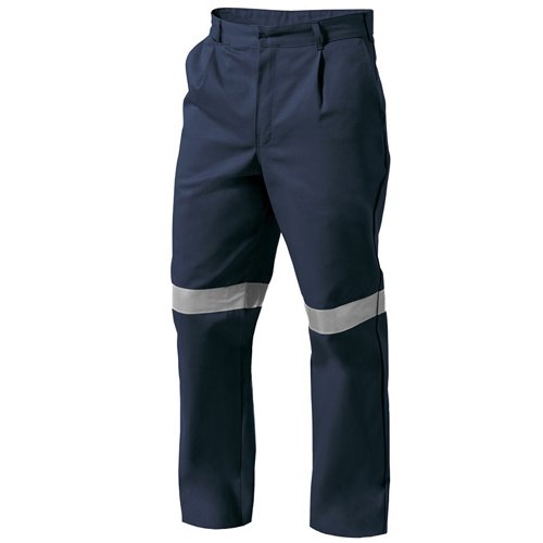 Industrial Clothing Navy High visibility Work Trouser, Size: 32 To 44