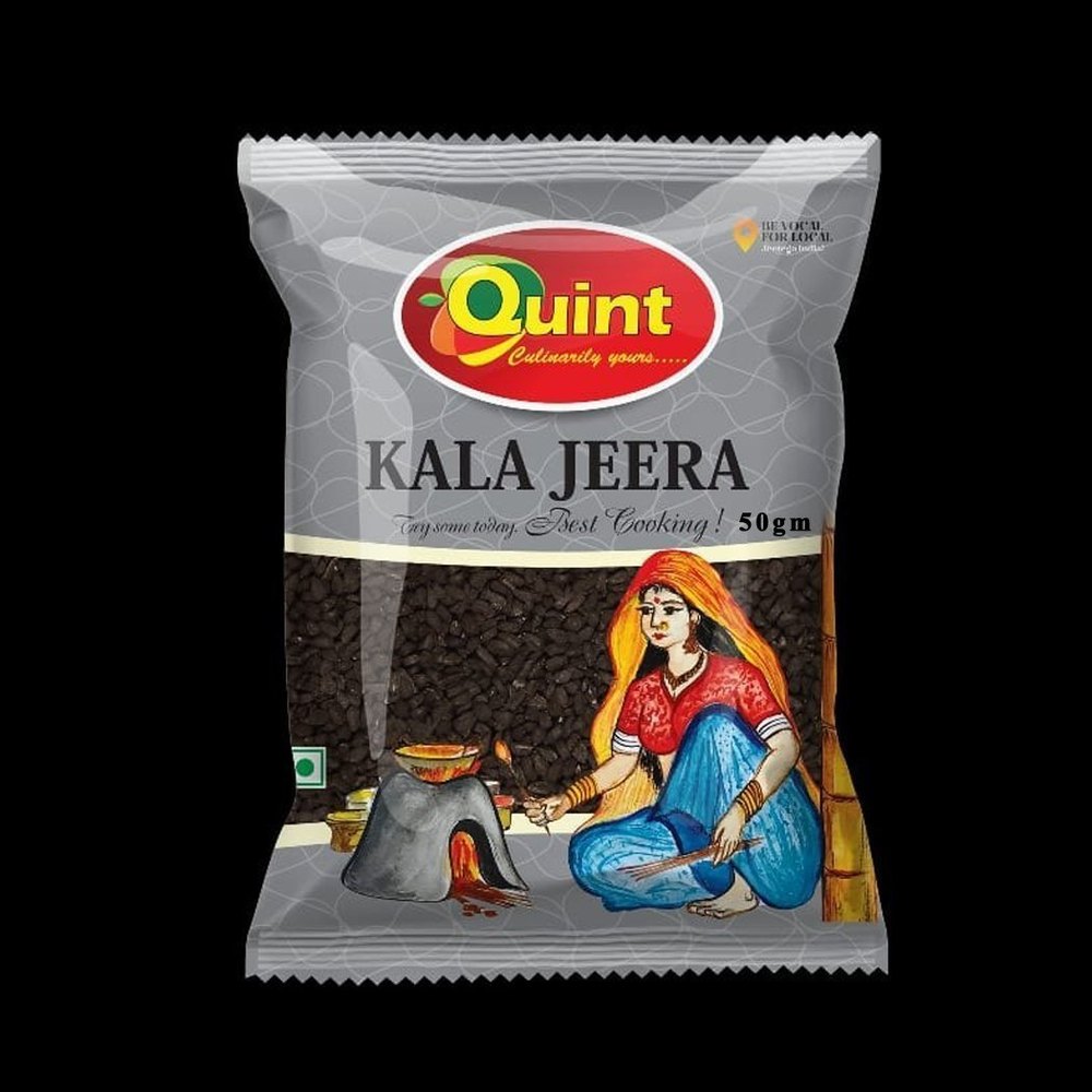 Quint 50gm Black Cumin Seed, Packaging Type: Packet