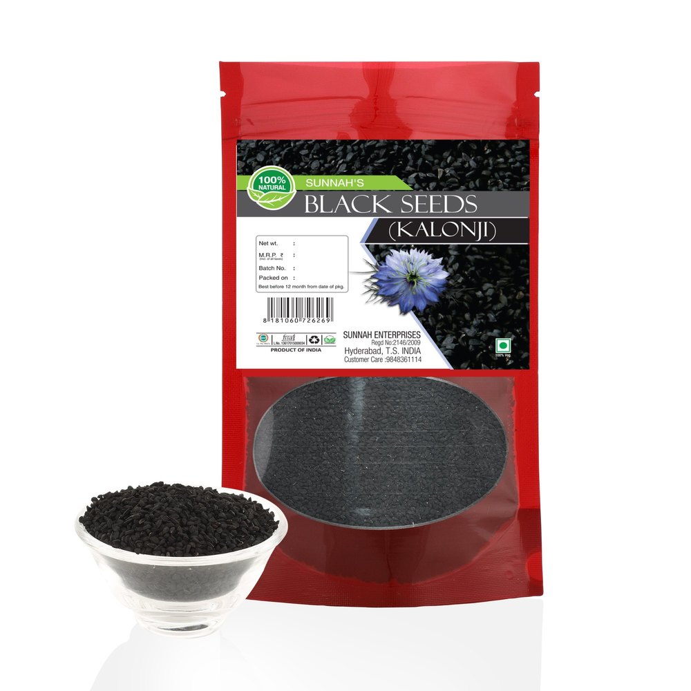 Sunnah\'s Black Seeds (Kalonji Seeds) - 50g, Packaging Type: pouch