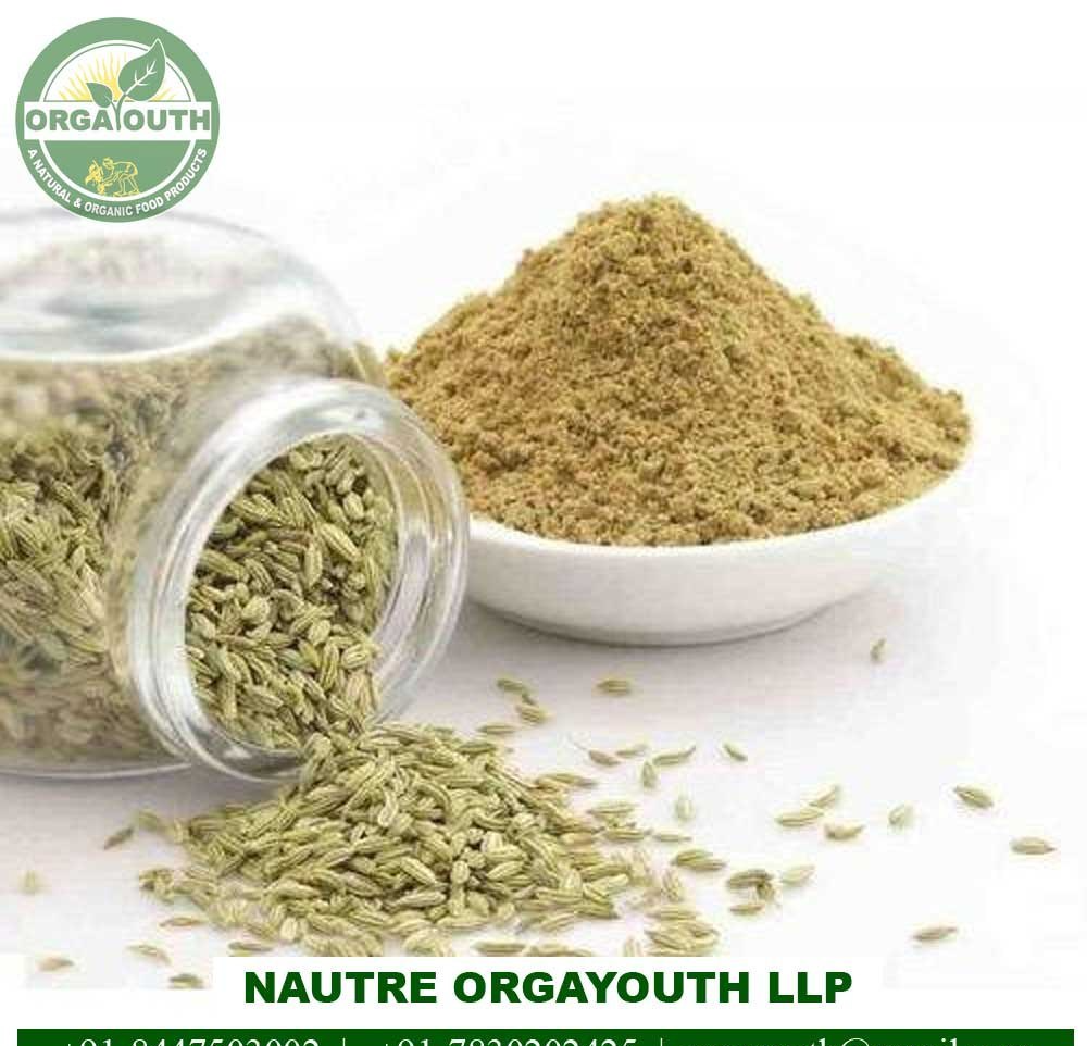 Organic Fennel Seed Powder - Saunf Powder, Packaging Size: 25 Kg
