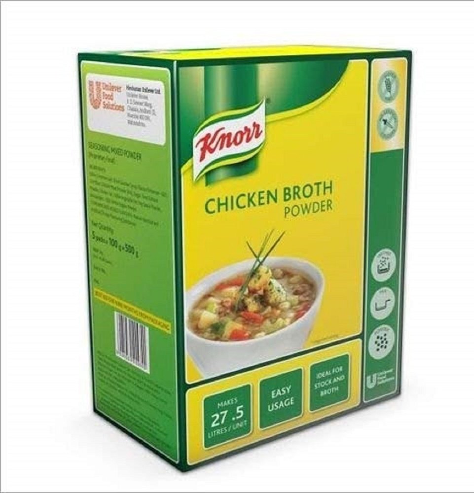 Knorr Chicken Broth Powder, Packaging Size: 500 g, Packaging Type: Packets