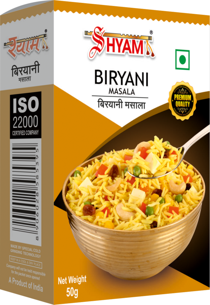 Shyam Dhani Biryani Masala, Packaging Size: 100 g, Packaging Type: Box