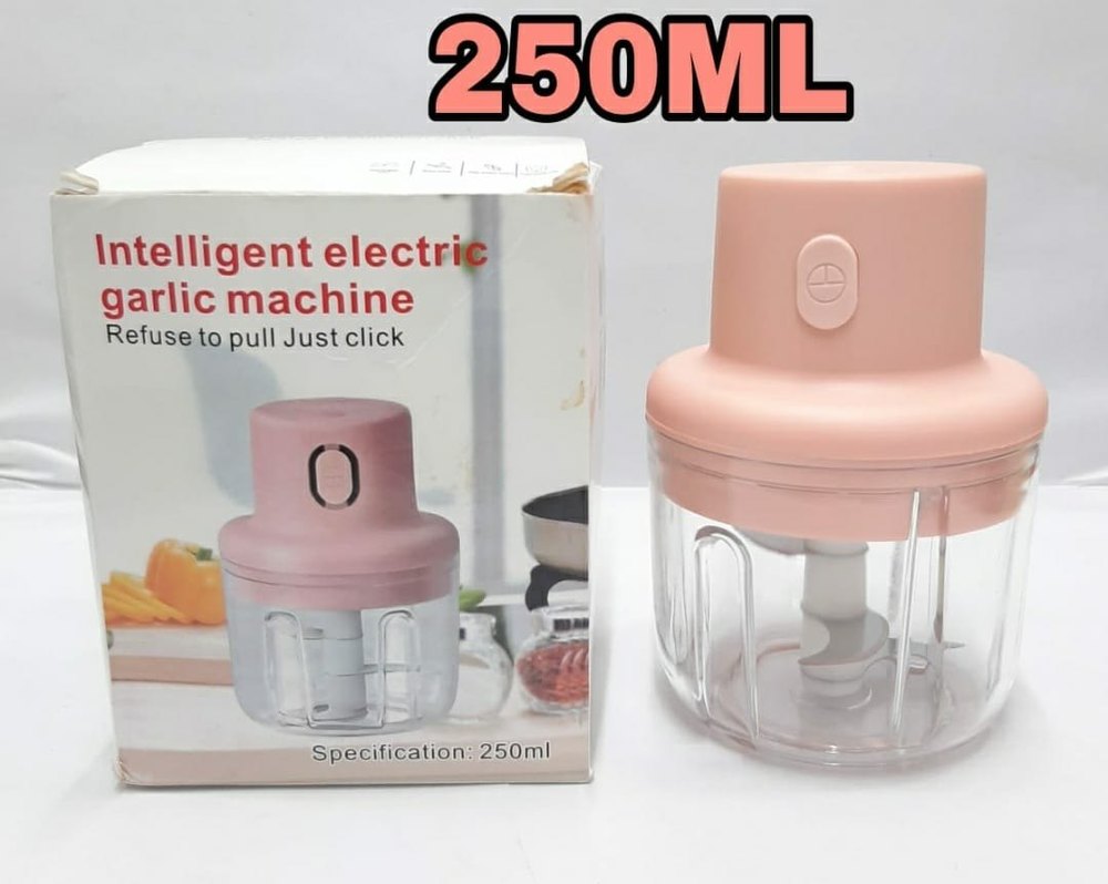 Plastic Pink Usb Mini Garlic Chopper img